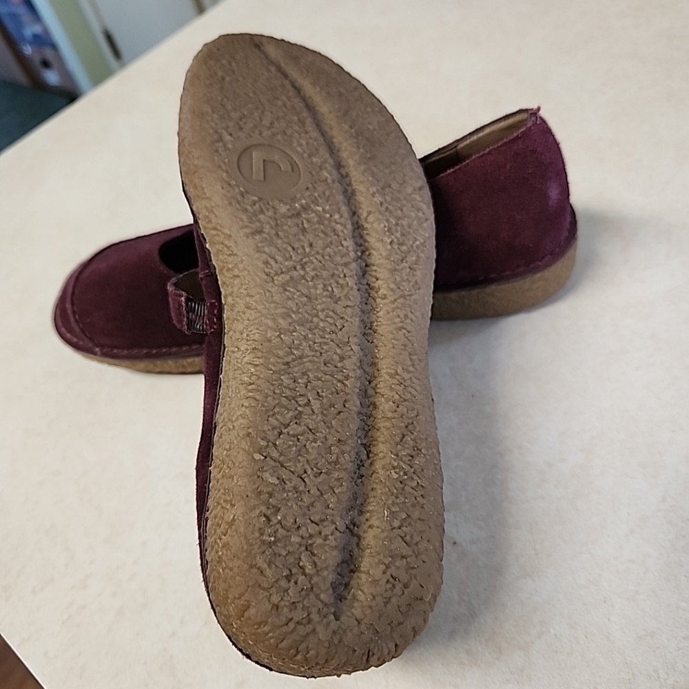 NEW Rockport Seaview Womens Size 6.5 Slip-on Mary Jane Shoes Burgundy Suede - Picture 8 of 9